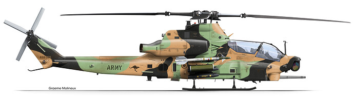 Bell AH-1Z Viper A59-005 Army 2019 render