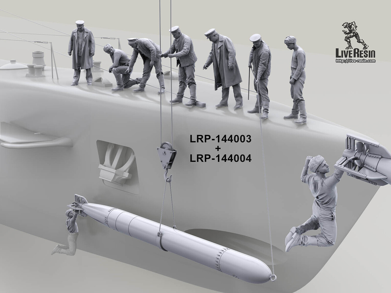 Live Resin 1 144 Scale Submarine Crews Navy Figures Ships KitMaker live-resin-1-144-scale-submarine-crews-navy-figures-ships-kitmaker