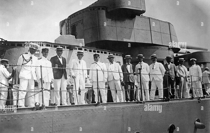 Deck Railing of the Cruiser Myoko of the Imperial Japanese Navy