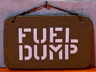 'Fuel Dump' Diorama (b&w) (1)