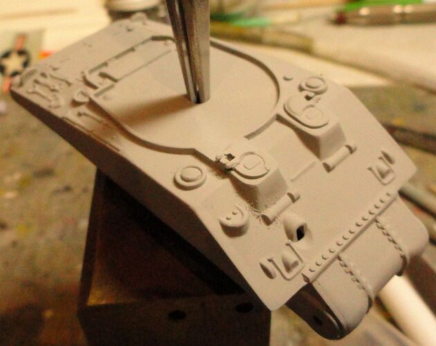 Airfix 1-76 Sherman hull small