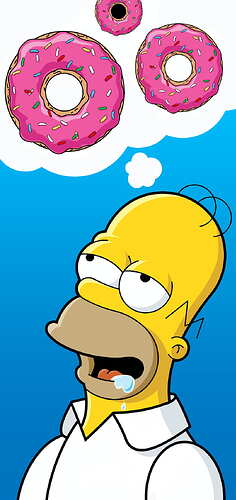 Homer Simpson Dreams of Donuts