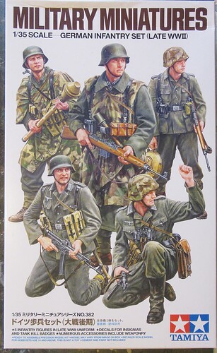 german infantry late war figures box top artwork b