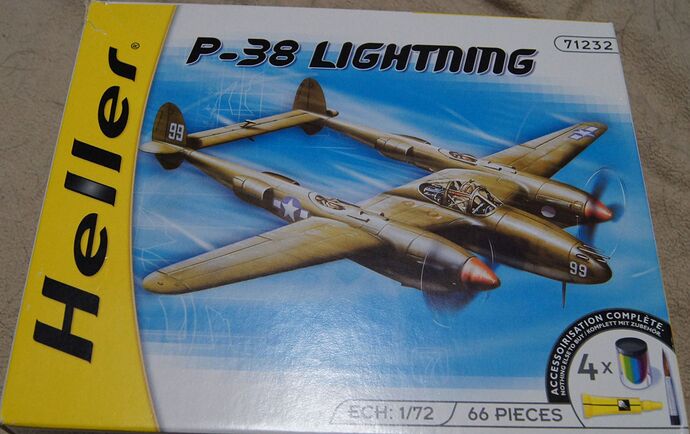 Heller P-38 Carton small