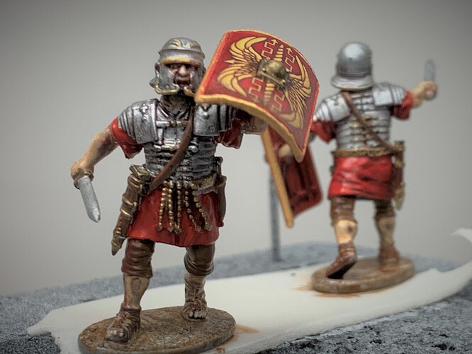 Romans attacking 28mm 1