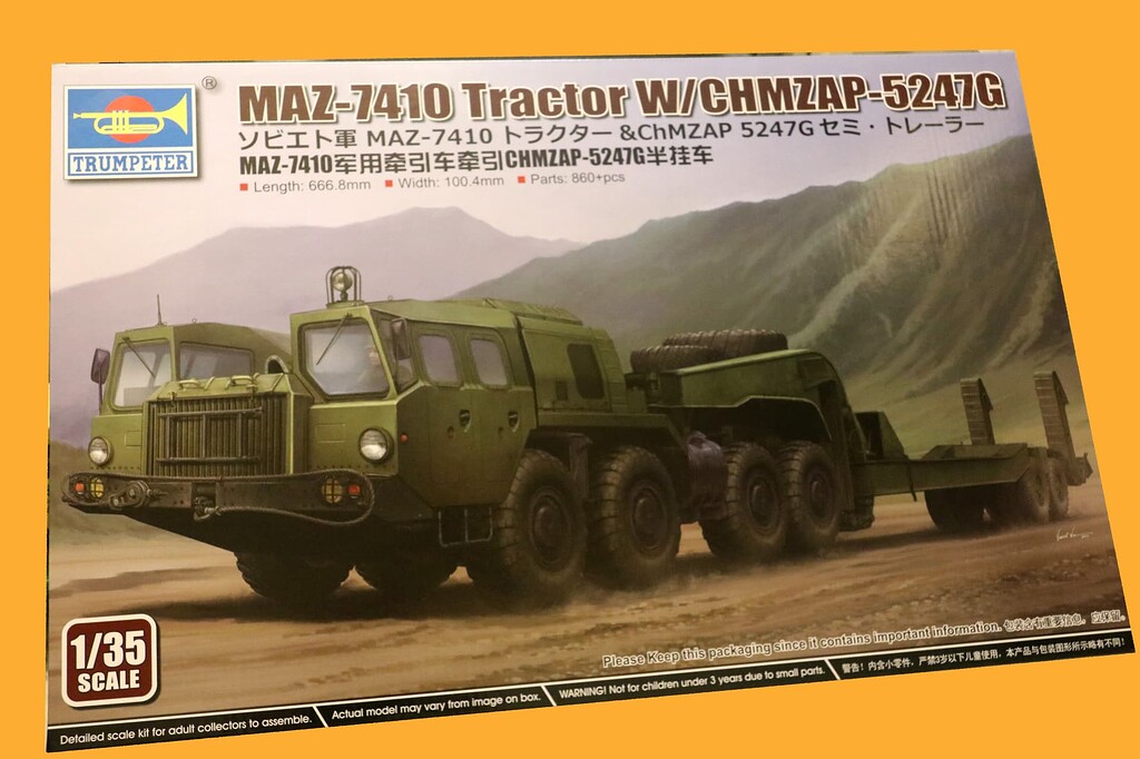 MAZ-7410 Tractor + Trailer from Trumpeter - Modern - KitMaker Network