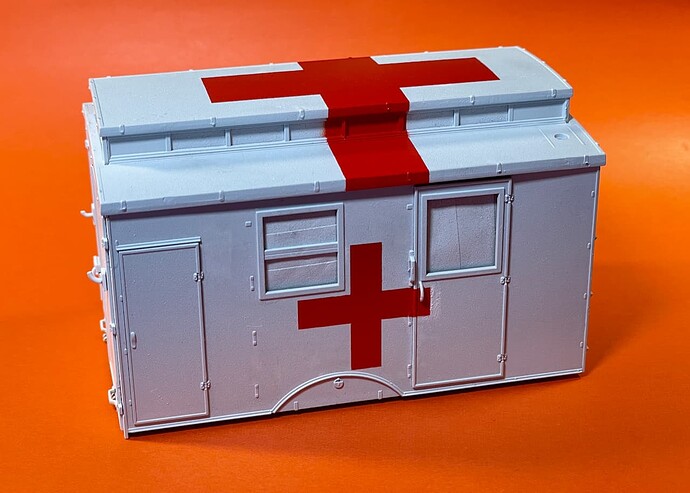 Ambulance – Red Cross decals and paint touchup (1)