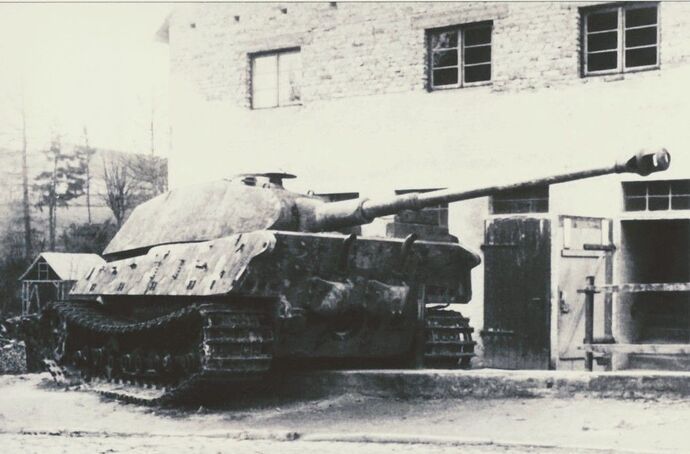 Tiger II P, sPzAbt 507 in Polle, Germany, April 8, 1945