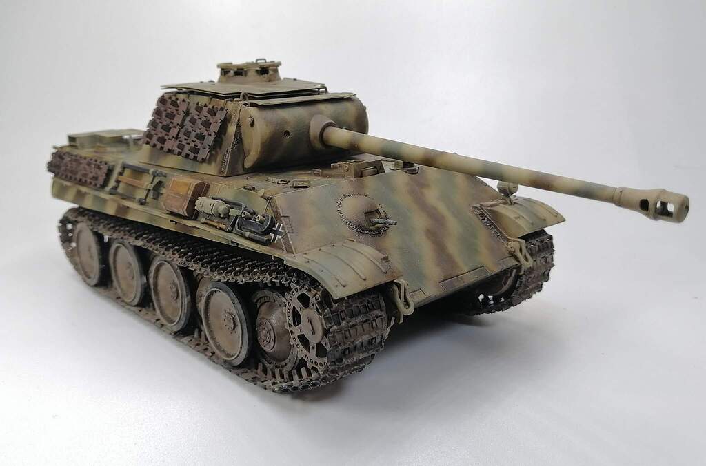 Italeri Panther ausf. G (with Anti-Aircraft Armor) - Armor