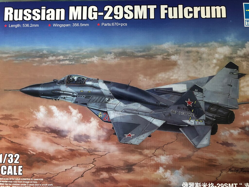 Trumpeter 1/32 scale Mig-29 SMT - Modern - KitMaker Network