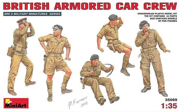 Mini Art British Armoured Car Crew