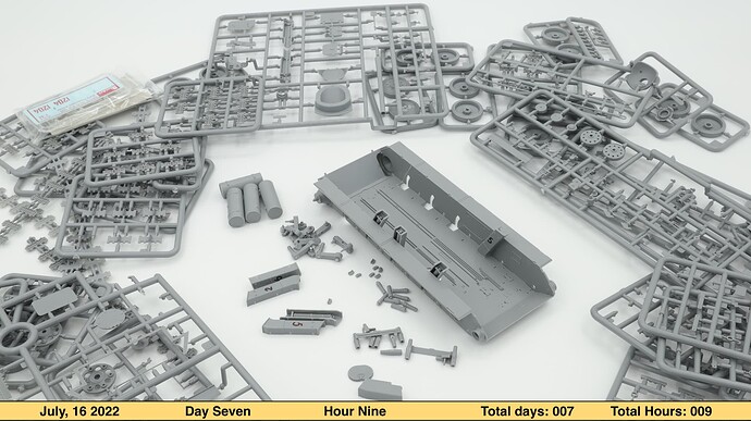 SU-85 MiniArt 35178 150 Day seven Hour nine