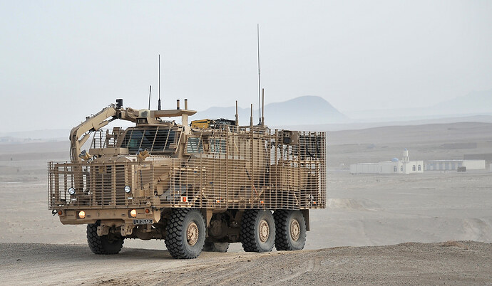 Buffalo_Vehicle_Part_of_Talisman_Suite_in_Convoy_in_Afghanistan_MOD_45153768