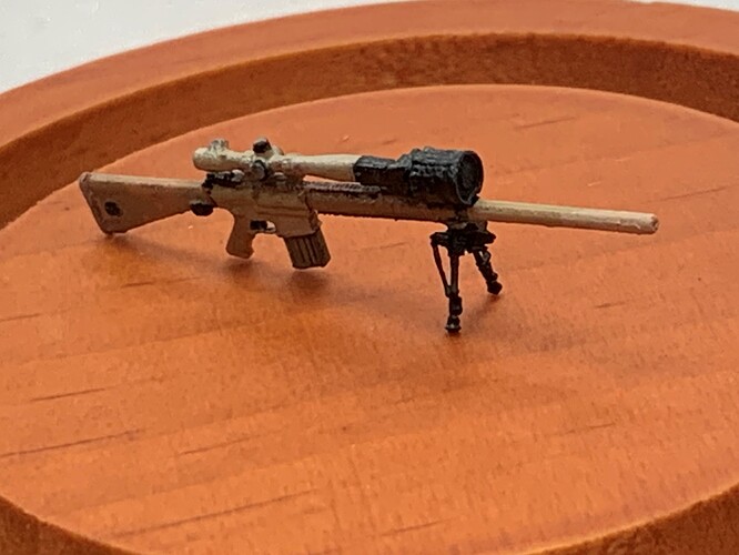 M110 3D printed rifle-side