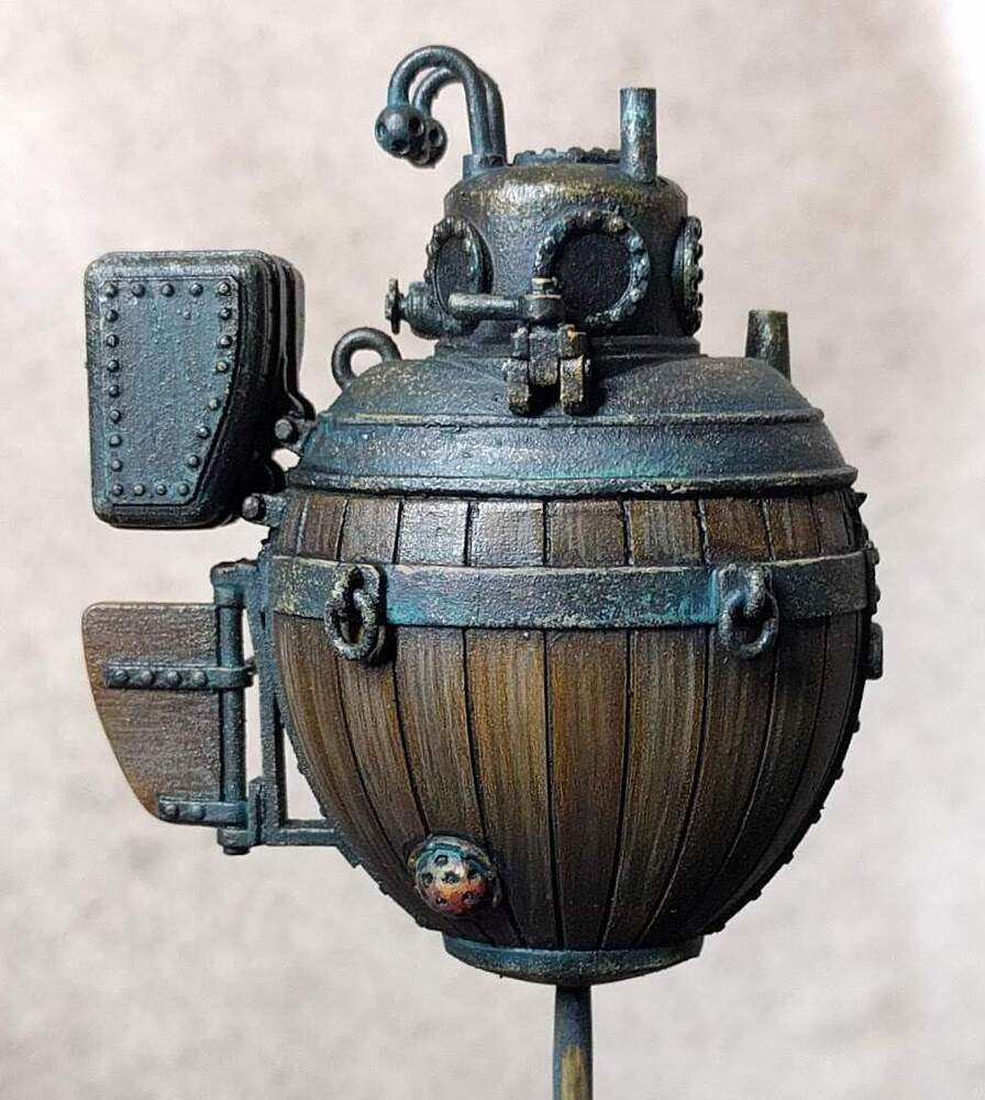 Bushnell's Turtle. Revolutionary war submersible. 1:35 3D print - Ships ...