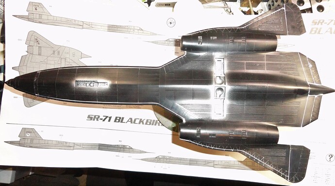 SR-71 Putty clean up color