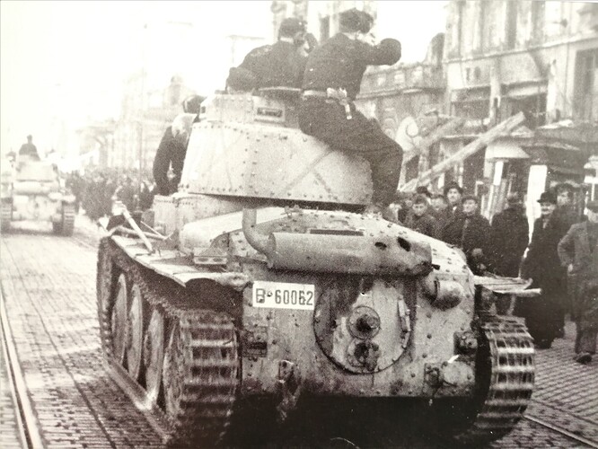Rear view of Praga #62- Dec.2nd 1944 Parade in Sofia