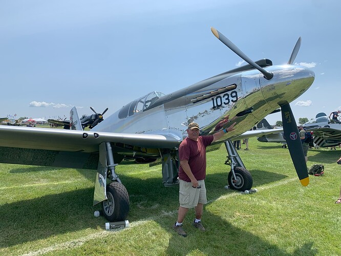 EAA Oshkosh July 2024 Allison Mustang