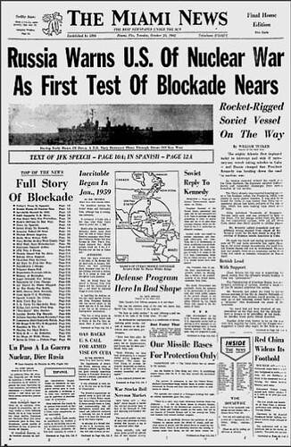 S FL Cuban Missile Crisis Newspaper 4