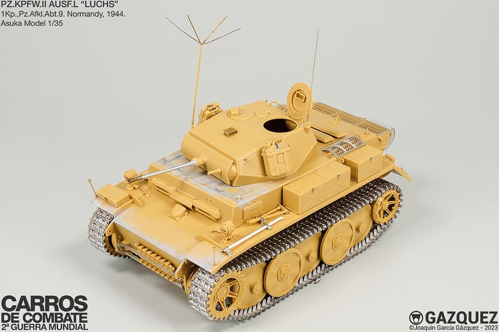 GERMAN Pz.Kpfw.II Ausf.LLUCHS (LATE VERSION) model do sklejania Asuka model -35-001