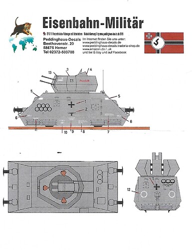 Panzerdrasine Decal Inst