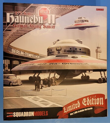 Squadron Models 1-72 Scale Haunebu II German Flying Saucer Limited Edition