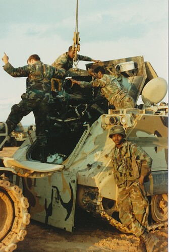 Gavis and Wilkerson pulling pac on M113a1