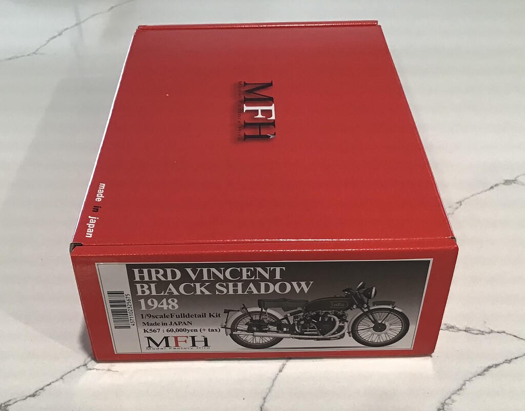 Unboxing Model Factory Hiro 1/9 1948 HRD Vincent Black Shadow - Motorcycles  - KitMaker Network