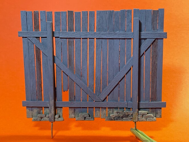 Fence Weathering, Life Color Green (UA 054) + Vallejo Light Yellow Ocher Pigment (73.102) (1)