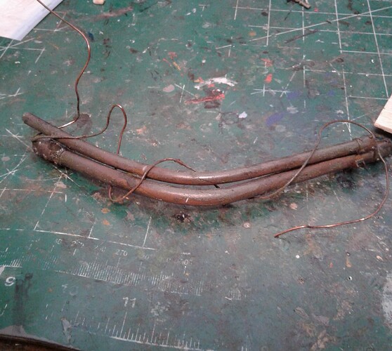 Pipe section 2 and wire