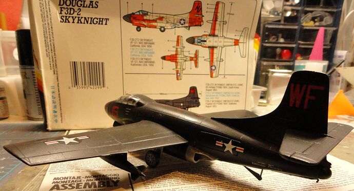 Matchbox 1-72 F3D-2N port aft small