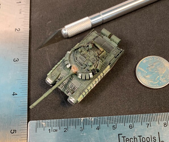 T-72B3M scale size
