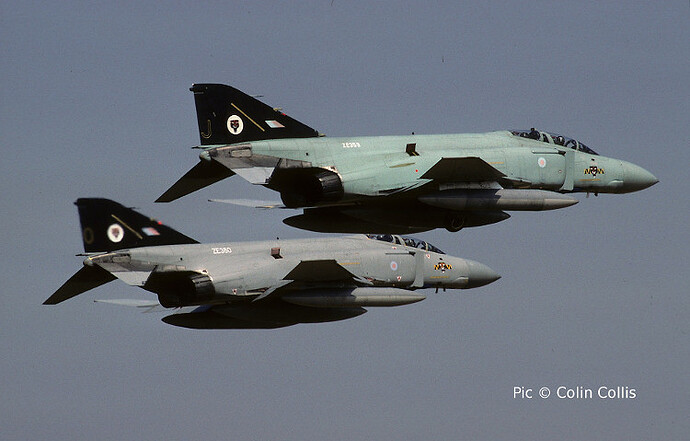 F-4J UK ZE360 and ZE359