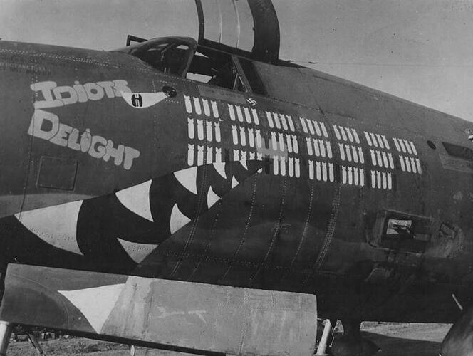 41-18292-B-26B-Marauder-12AF-320BG444BS-93-Idiots-Delight-nose-art-left-side-FRE13452