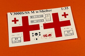 Maultier Ambulance- ICM Decals (red crosses)