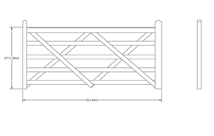 Farm gate dimensions 2