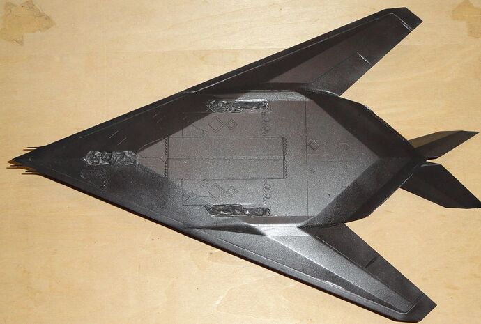 F-117 base and clear bottom small