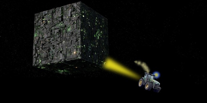 Borg Cube Tractor Beam