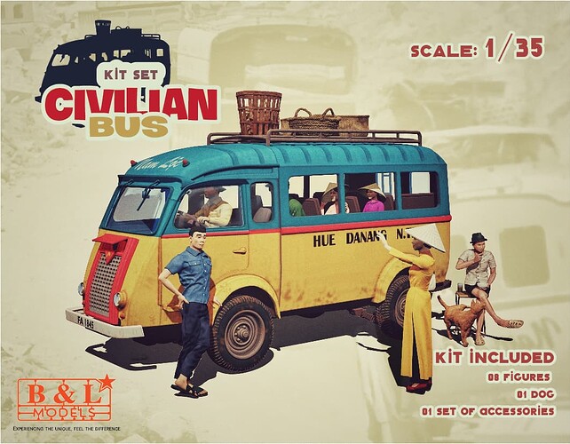Civilian bus - POSTER - 90x70mm