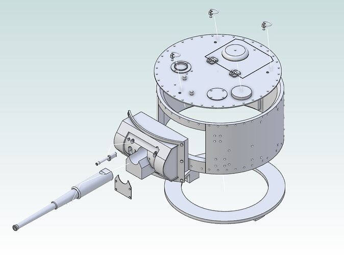 Turret Exploded CAD