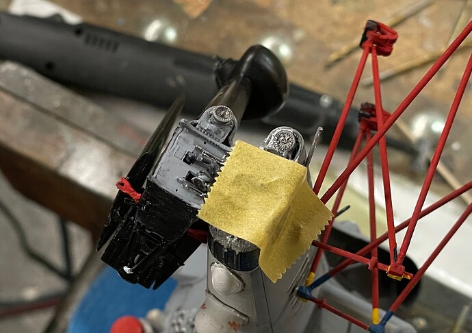 SH-60B Gluing on the Tail