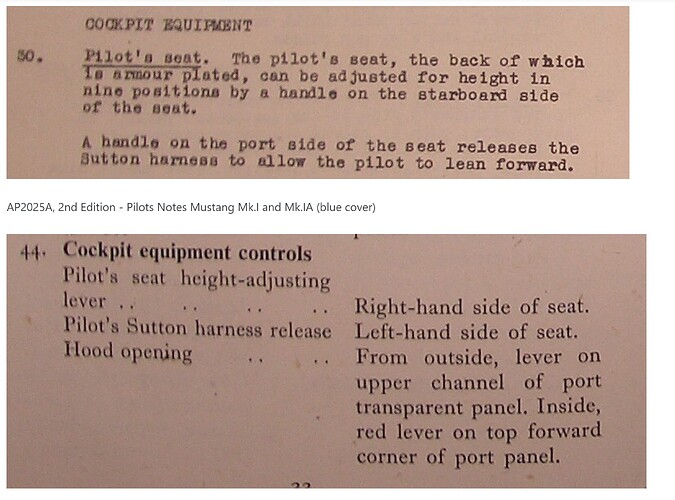 Seat lever controls