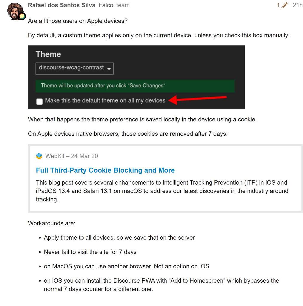 Dark Theme resetting to Light? - User Support - KitMaker Network
