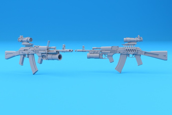 AK-74 ACOG GP-30