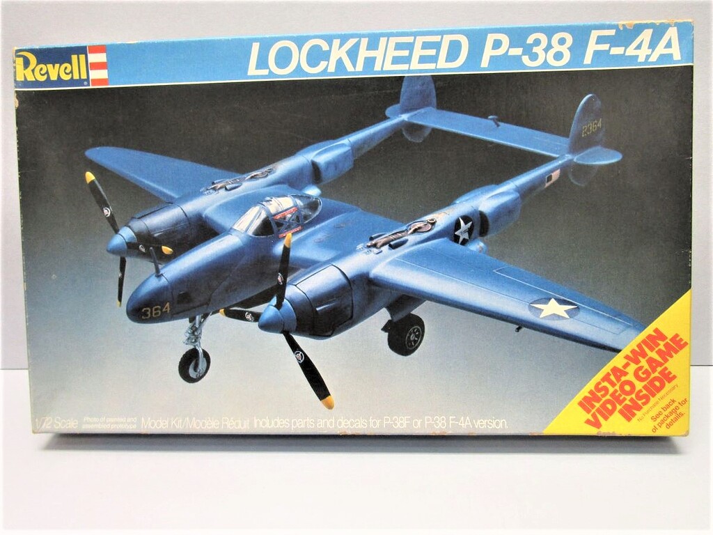 P-38E-F-4A photo recon-1/72 Revell - World War II - KitMaker Network