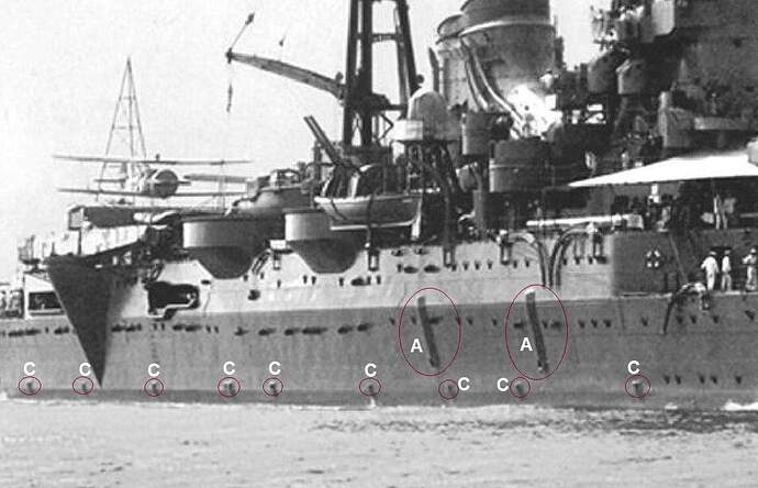 Mogami Starboard Details 1935