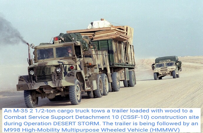 M35 and trailer