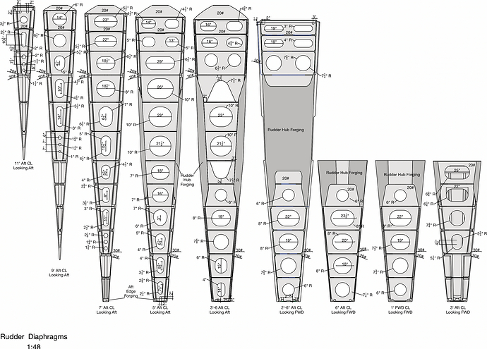 Rudder Cross Sections p2
