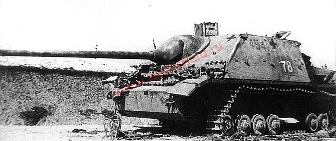 Jagdpanzer IV 70 A 454 Lake Balaton Area Hungary 1945