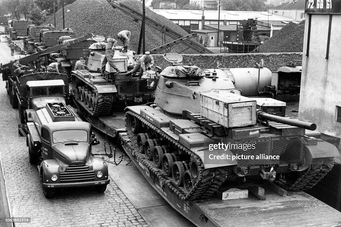 Berlin Brigade Tank on Rail Car